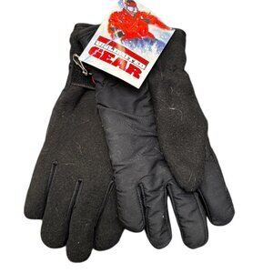 Vintage Marlboro Unlimited Gear Snow Gloves – Black Fleece Lined – Size Small –